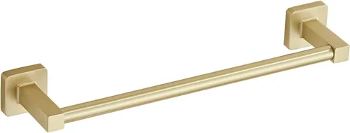 Miniatura 6 de Toallero montado en la pared del baño, toallero de níquel cepillado de 12 pulgadas con estante inoxidable y soporte para toallas de mano, toalleros