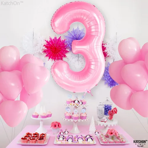 Miniatura 485 de KatchOn, Globo grande azul número 2 de 40 pulgadas Decoraciones de cumpleaños de Baby Shark para niño de 2 años Globo azul número 2 Globo