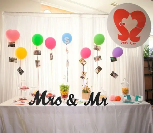 Miniatura 5 de Letrero de Mr and Mrs para decoración de mesa de novia de boda, letras decorativas para bodas, accesorios de fotos, decoración de pancartas, regalo