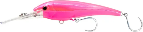 Miniatura 45 de Nomad Design DTX Minnow con sistema patentado Autotune - Acción de natación de pez cebo envejecido, BKK Diablo Caballa Rosa Caliente