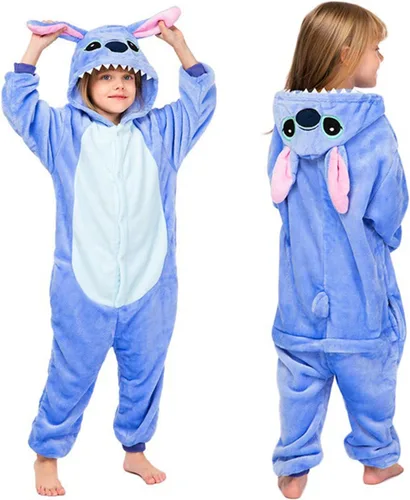 FOFJR Animales Unisex Niños Anime Cosplay Traje Escuela Fiesta Estudiante Juega Juegos de Una Pieza Pijamas Puntada Monos