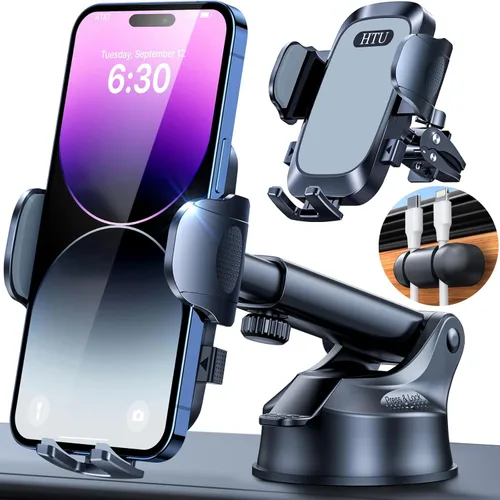 Miniatura 12 de HTU 【98 + libras de succión más fuerte y grado militar】 Soporte de teléfono para automóvil 【Patente y certezas de seguridad】 Soporte para teléfono