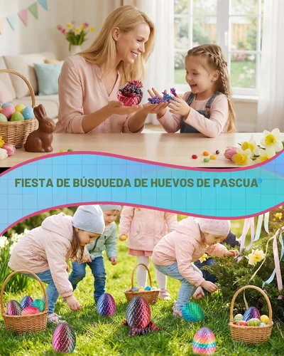 Miniatura 7 de Rapean Paquete de 6 huevos de dragón 3D impresos con dragón dentro, rellenos para cesta de Pascua, mini juguetes de misterio de cristal de Pascua