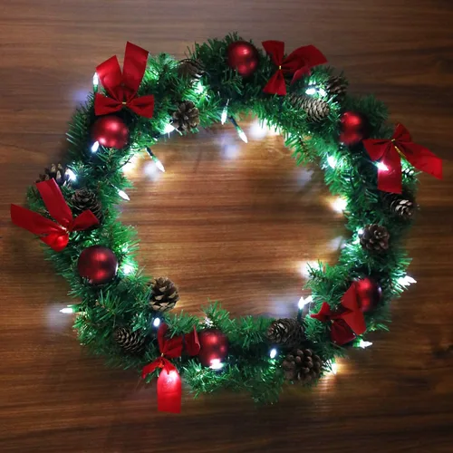 Miniatura 6 de ASENEK - Tiras de luces de Navidad, luces de tiras que funcionan con pilas, 50 luces LED, mini luces con temporizador automático y 8 modos de Blanco