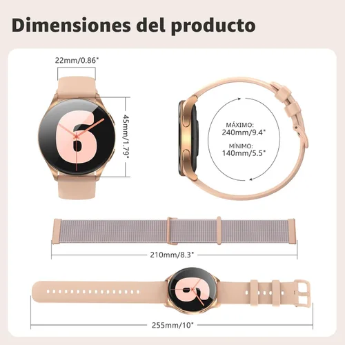 Miniatura 8 de Blackview Smart Watch for Women(Make/Answer Calls), 1.43''AMOLED Touchscreen Fitness Tracker with 100+ Sports Modes, Heart Rate/SpO2/Sleep Monitor/2
