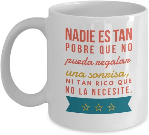 Miniatura 4 de Taza Cafe Sonrisa Vaso, taza de café divertidas, tazas personalizadas, taza de café inspiradoras, taza con mensajes positivos., 11onza