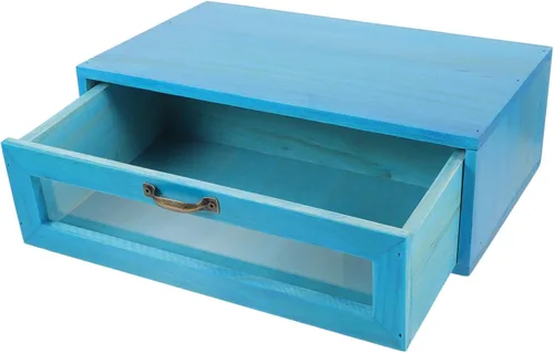 Lurrose Wooden Monitor Stand with Pull Out Storage Drawer Durable Wood Monitor Riser for Desk Organization Elegant Design for Office Use for Makeup