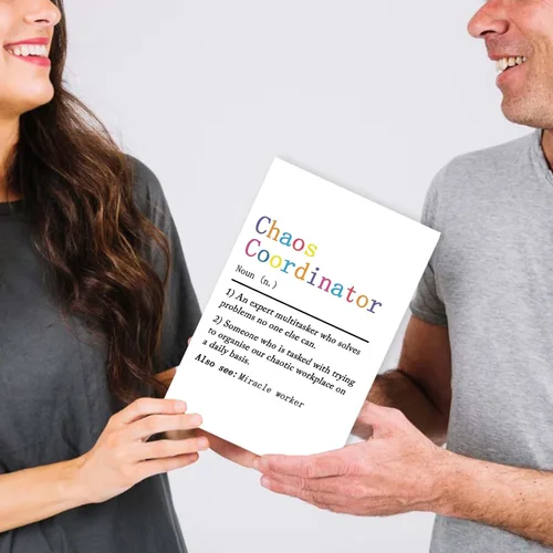 Miniatura 6 de Ziwenhu Divertida tarjeta del día del jefe para hombres y mujeres, tarjeta del día del jefe de humor para jefe, tarjeta de definición