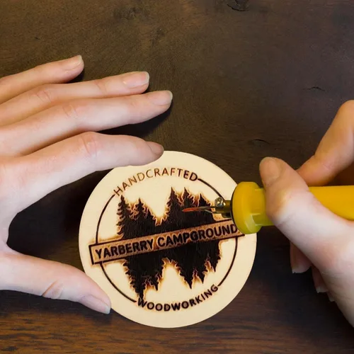 Miniatura 4 de Blisstime Círculos de madera sin terminar para manualidades, discos redondos para pintura, escritura, suministros de bricolaje, grabado y tallado