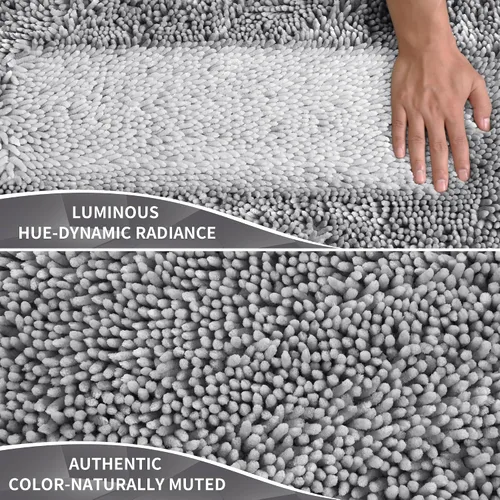 Miniatura 3 de Yimobra - Alfombra grande para baño antideslizante de 36x24 pulgadas, extra gruesa y suave, absorbente de felpilla, alfombras de baño lavables a