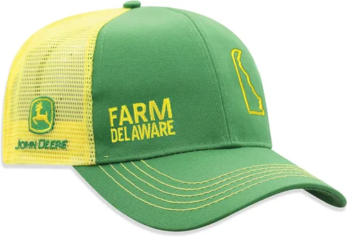 Miniatura 23 de John Deere Gorra de béisbol con logotipo y malla trasera con contraste, para hombre