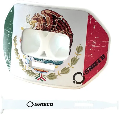 Miniatura 23 de O Shield Protector bucal con diseño de vórtice de fútbol americano con diseño de flujo de aire, ajuste hermético para una mejor respiración