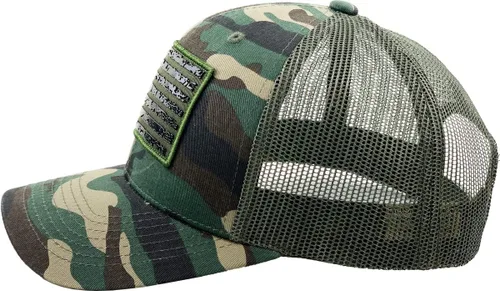 Miniatura 121 de KBETHOS Tactical Operator Collection USA Fishing Mesh Ballcap Flag Patch America Outdoors Trucker Baseball Cap
