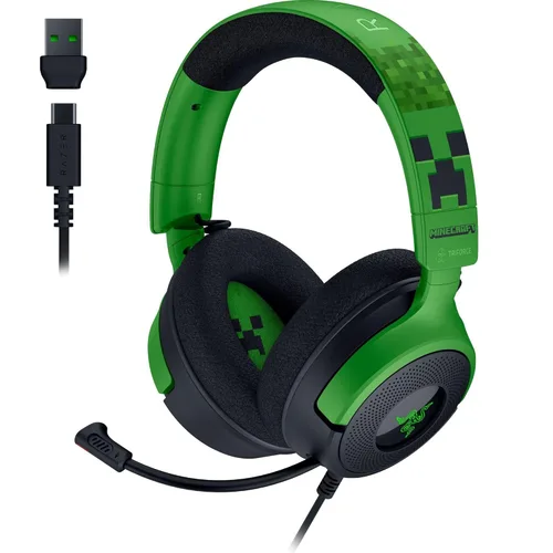 Miniatura 11 de Razer Kraken V4 X Wired Gaming Headset: 40 mm Drivers - Cardioid Mic - Memory Foam Cushions - Chroma RGB Lighting - Type C & Type A Cable - for PC