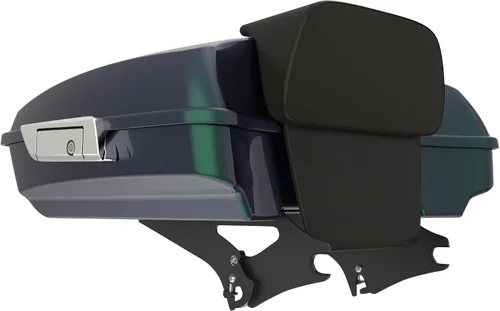Miniatura 293 de King Tour Pack para Harley Alpine Green, cierre de paquete turístico, portaequipajes superior, soporte de montaje negro, placa de metal para Harley