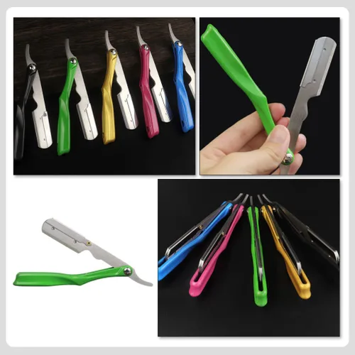 Miniatura 2 de Beavorty Barber Razor Holder Mens Hair Blade Straight Razor Stand Professional Shaving Supply