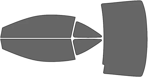 Rvinyl Kit de tinte de ventana compatible con Honda Civic 2006-2011 Coupé - Negro 35% - Película de una sola capa sin burbujas - Kit completo