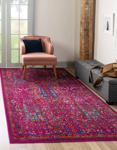 Miniatura 8 de Unique Loom Calypso Collection - Alfombra rectangular de 2 x 3 pies, color aguamarina y azul marino