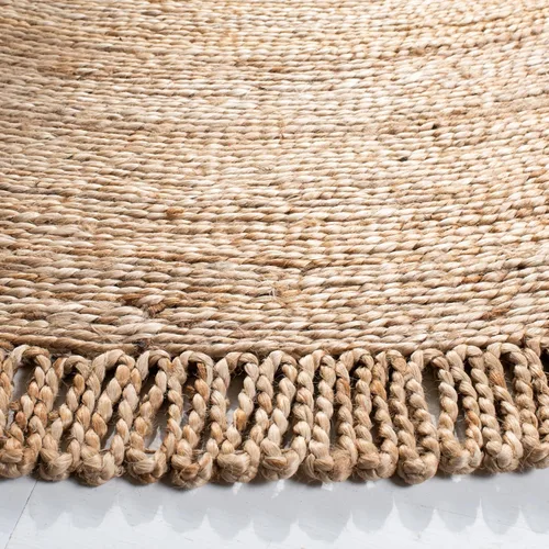 Miniatura 4 de SAFAVIEH Colección redonda de fibra natural NF168A de 3 pies, redonda, natural, hecha a mano, bohemio, con encanto de yute
