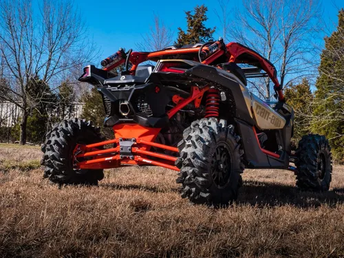 Miniatura 4 de SuperATV Brazos/varillas de radio trasero de tubo redondo resistente para Can-Am Maverick X3 72 pulgadas Turbo/X RC/X MR/X RS/MAX (ver ajuste abajo)