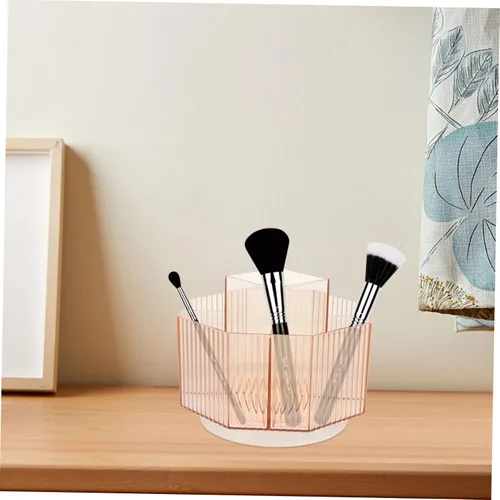 Miniatura 2 de DOITOOL Soporte para lápiz labial de maquillaje, organizador de brochas cosméticas de mesa, caja de almacenamiento