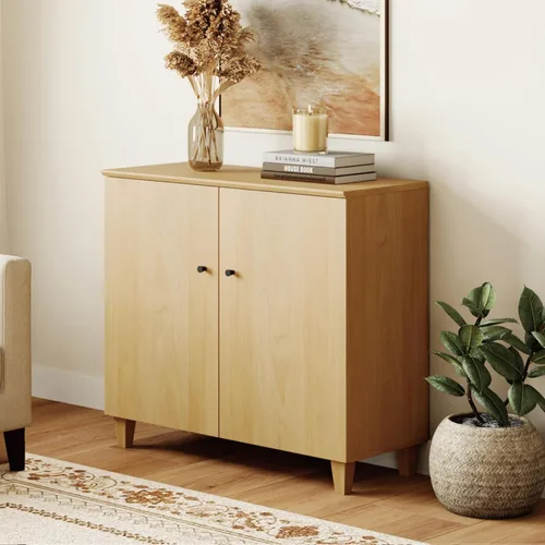 Miniatura 12 de WAMPAT Aparadores de buffet, mesa consola de madera Credenza de 70.8 pulgadas de ancho con 4 puertas, armarios de almacenamiento 2 en 1 modernos