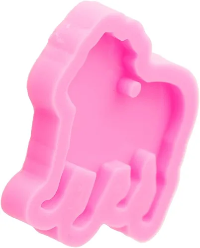 Miniatura 5 de Angel Wings Molde de silicona con forma de perro de carlino lindo estilo animal resina llavero molde joyería molde epoxi artesanía llavero resina