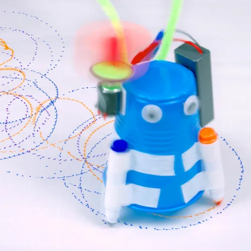 Miniatura 4 de Scribble Bot Kit, paquete de 2 – Construye 2 robots de dibujo motorizados, kit completo de proyecto STEM para aulas, a partir de 8 años