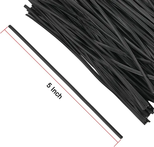 Miniatura 2 de Tangyinrd 300 lazos de plástico rojo de 5 pulgadas, bridas para cables, para bolsos, herramientas de jardinería