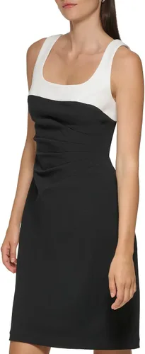 Miniatura 4 de Karl Lagerfeld Womens Square Neck Waist Detail Framing Dress