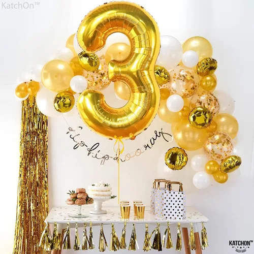Miniatura 1048 de KatchOn, Globo grande azul número 2 de 40 pulgadas Decoraciones de cumpleaños de Baby Shark para niño de 2 años Globo azul número 2 Globo