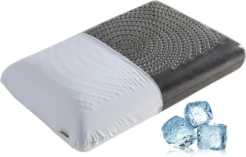 Miniatura 10 de SAPHREAS Almohada de espuma viscoelástica refrescante de gel para dormir de lado, espalda y boca abajo para dormir, almohada de cama fresca