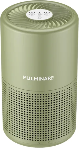 Miniatura 14 de FULMINARE Purificadores de aire para el hogar dormitorio H13 HEPA purificador de aire, 3 velocidades, temporizador, 24 dB, pequeño mini purificador