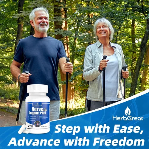 Miniatura 8 de Nerve Support Plus, suplemento nervioso alfa-lipoico, extracto de cúrcuma ácida, B12, vitaminas y mezcla de hierbas para fortalecer la salud