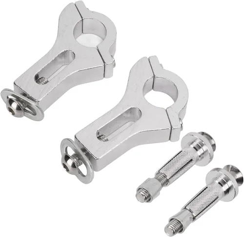 Miniatura 7 de EVGATSAUTO Abrazadera de guardamanos, Abrazadera de Guardamanos Metal 0.866 in Universal Motocicleta Guardia de Mano Kit de Montaje Componente