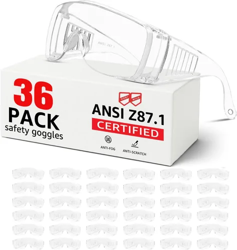 Miniatura 12 de Ansi Z87.1 Ansi Z87.1 - Gafas de seguridad antivaho para hombres y mujeres, gafas de laboratorio resistentes a arañazos e impactos, gafas