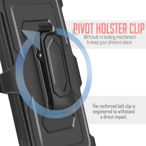 Miniatura 6 de Para Samsung Galaxy S21 6.2 pulgadas 2021, con clip para cinturón, funda resistente de cuerpo completo, protector de pantalla integrado, funda