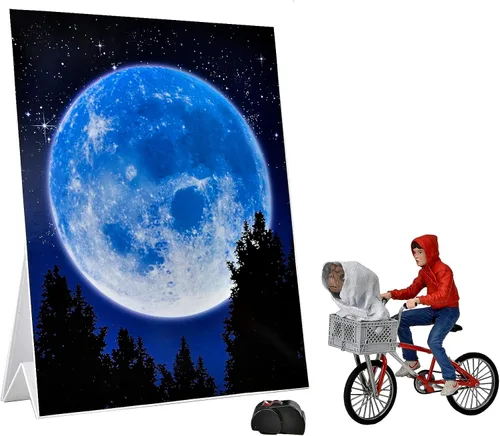 NECA - E.T. La figura de acción a escala de 7 ″ del 40 aniversario extraterrestre – Elliott & E.T. en bicicleta