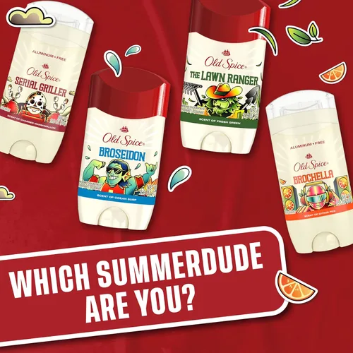 Miniatura 7 de Old Spice Desodorante antitranspirante Dry Feel para hombres, Summerdudes, protección 24/7 contra el sudor y el olor, frescura soleada 24/7 y aroma