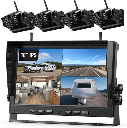 Miniatura 13 de Cámara de respaldo inalámbrica magnética eRapta: 5” portátil, instalación gratuita de 1 minuto - Cámara de respaldo para remolque con FHD1080P