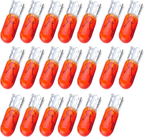 Miniatura 8 de CCIYU 20 unidades de bombilla de luz de halógeno T5 azul 17 86 206 para panel de instrumentos, lámpara de tablero 12V