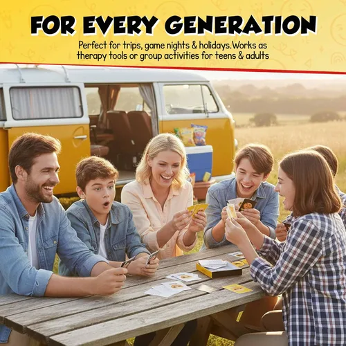 Miniatura 5 de ARTAGIA Divertido juego de habilidades sociales y terapia para adultos y adolescentes: juego familiar de CBT para conversaciones terapéuticas