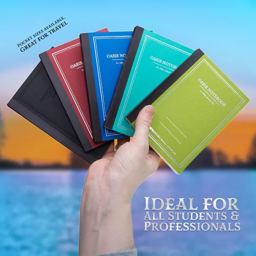 Miniatura 6 de Itoya ProFolio Oasis Cuaderno - Cuaderno Diario A5 Aguacate - Cuaderno Diario Rayado y Punteado para Trabajo - Diario de Arte para Artistas