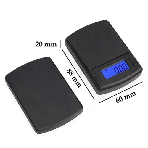 Miniatura 2 de Digital Kitchen Scale, Pocket Digital Scales Precision 0.01g Milligram Mini Scale Jewelry Weight Electronic Scale Gram LCD Display(100g-0.01g)