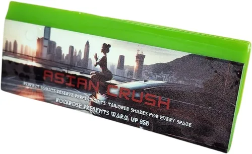 RockRose Asian Crush - Escobilla de repuesto de hoja biselada verde, rectangular de 5 pulgadas, herramienta de limpieza de precisión de alta calidad