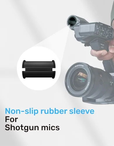 Miniatura 2 de 5 fundas de goma para micrófono, compatibles con Sony Camcorder Rode NTG, Sennheiser MKH Shotgun Mic FX3, FS7, FX6, FX8, FX9, NX80, FS5