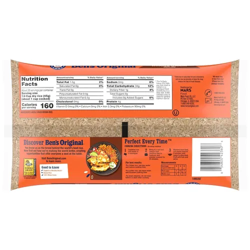 Miniatura 2 de BEN'S ORIGINAL Arroz integral de grano entero, bolsa de 2 lb