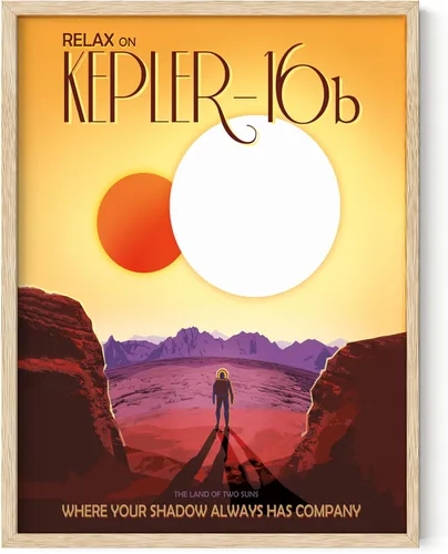 Miniatura 64 de HAUS AND HUES Póster espacial vintage – Visiones del futuro arte de la NASA, impresiones JPL, sin marco, 12 x 16 pulgadas Pso