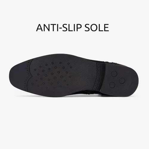 Miniatura 5 de Cestfini Botas Chelsea para hombre, cómodas botas de vestir de gamuza, botas de tobillo Chukka casuales para hombre