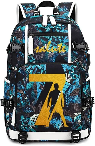 Miniatura 10 de Soccer Player 7 Mochila multifunción Viaje Fútbol Fans bolsa para hombres mujeres (estilo 4)